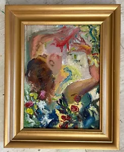 "Fermati ad annusare i fiori", dipinto ad olio, incorniciato, ispirato a, L. Corinto - Foto 1 di 24
