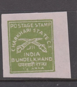 Charkhari - 1/2a Arms Issue (Imp. MNH) 1909 (CV $6) - Picture 1 of 1