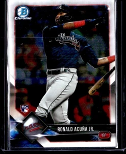 RONALD ACUNA 2018 BOWMAN CHROME ROOKIE RC - MVP - π₯π₯ ATLANTA BRAVES - Picture 1 of 2