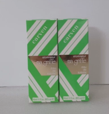 Carven Ma Griffe Eau De Toilette 2 piezas x 45 ml Atomiseur Vintage