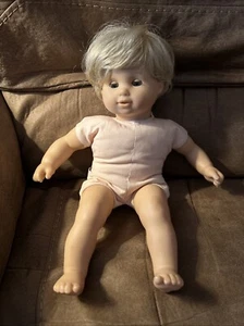 American Girl Pleasant Company Bitty Baby Twin 15" Boy Doll Blonde Blue Eyes - Picture 1 of 13