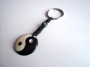 Handcarved Beautiful Key Chains/Key Rings made of BONE - Picture 1 of 8