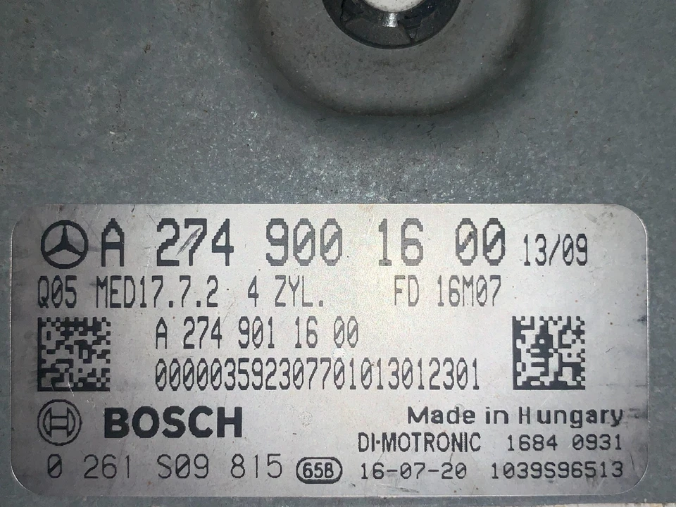 Used 2016 Mercedes-Benz GLC300 Bosch MED17.7.2/ECU 0261S09815/A2749001600 - Image 1 of 4