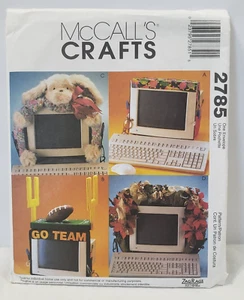 McCalls Nähmuster 2785 NEU/ungeschnitten Deko COMPUTER Monitor Fußballhase - Bild 1 von 6