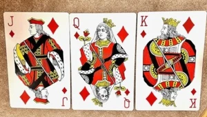 JUMBO STAGE SIZE DECK OF CARDS. HAND MADE AND PRINTED BY MICKY HADES - Picture 1 of 4