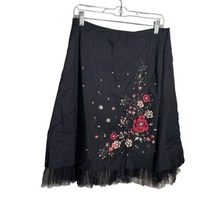 Mix Nouveau Rock Damen 10 schwarz Goth Blumen Strass Y2k Lagenlook Whimsigoth - Bild 1 von 7