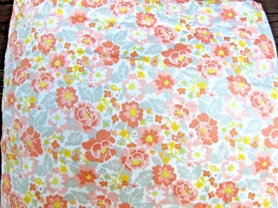 Juego de sábanas dobles Better Homes & Gardens 3 piezas algodón floral coral blanco gris amarillo Foto 1 de 3