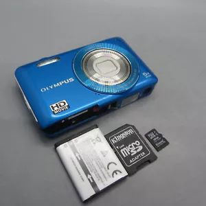 Olympus Digital Camera VG-120 14.0MP Blue Tested *Read* - Picture 1 of 10