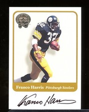 2001 Fleer Greats of the Game Franco Harris Signatures Auto Autograph