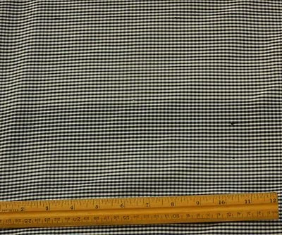 Tela 100 % seda a cuadros Dupioni Shantung azul marino oscuro/blanco 54" W, por yarda SD-623G Foto 1 de 2