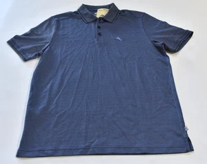 Tommy Bahama Men's Short Sleeve Stretch Polo Size S Blue Striped - Picture 1 of 2