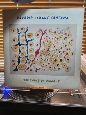 Devadip Carlos Santana, The Swing Of Delight, 1980 1st Columbia Dbl Lp., VG+/VG+ - Image 1 of 4