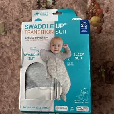 Traje de transición Love to Dream Swaddle UP 2,5 TOG gris L 19-24 libras etapa 2 Foto 1 de 4