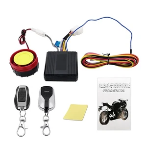 Motorcycle Anti-Theft Alarm System With Remote Controller Key Module Horn IL - Picture 1 of 8