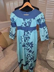 BEAUTIFUL Rare Mamo Howell Muumuu Hawaiian Dress Size 8 Aloha Holoku AD2 - Picture 1 of 11