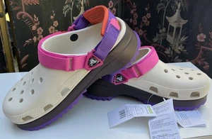Crocs Classic Hiker Clog Women’s Size 9 Men’s 7 Purple/Pink/Orange NEW W/tag’s ! - Picture 1 of 9