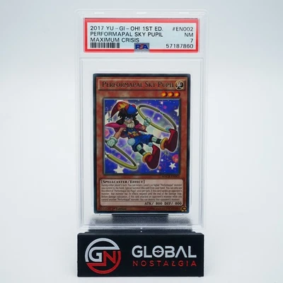 Performapal Sky Pupil 2017 Yu-Gi-Oh 1st Ed Maximum Crisis MACR-EN002 POP 1 PSA 7 - Image 1 of 2