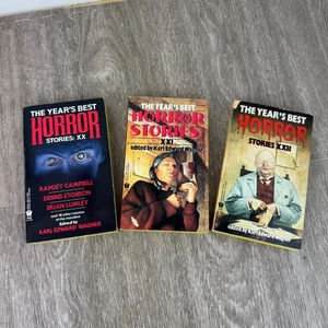 Lot of 3 Vintage THE YEAR'S BEST HORROR STORIES XX-XXII 1992-94 DAW First Print - Picture 1 of 12