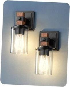 Wall Sconces Set of 2, Farmhouse Vanity Lights Fixtures for Bathroom, 1-Light - Picture 1 of 8