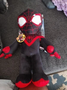 🆕 Marvel Plüsch Talkers Miles Morales & Spider-Man (Peter) 12 Zoll - Mattel - NEU - Bild 1 von 7