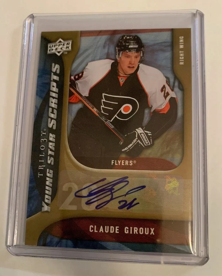 UD Trilogy Young Star Scripts, Autograph,Claude Giroux,Philadelphia,#YS-GI,N/M C - Image 1 of 2