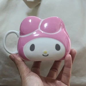 My Melody Mug Sculpted Ceramic Large White Pink 13.5oz Sanrio 400ml Cup Coffee - Picture 1 of 8