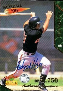 Edgar Alfonzo autographed Baseball Card (Orioles) 1995 Signature Rookies #2