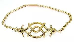 Brazalete Belcher Belcher Knot de oro rosa de 9 quilates 7 1/2 - Imagen 1 de 12