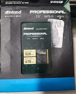 Inland 120GB 2.5" SATA III SSD Professional Solid State Drive 520MB/s 6Gb/s - Picture 1 of 4