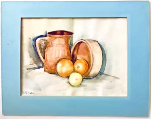 Citrus Still Life 18x14" Fruit Bowl Orange Grove Juice Lemon Farm Kitchen Art - Picture 1 of 6