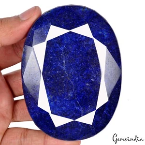 Huge Size 2950 Carat Natural Madagascar Dark Blue Sapphire Oval Faceted Gemstone - Picture 1 of 7