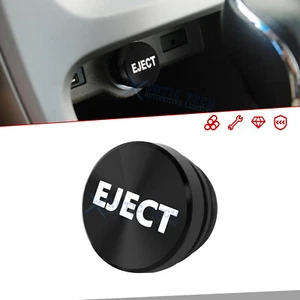 Interior Black Billet Aluminum Eject Cigarette Lighter Button Cover Replacement - Picture 1 of 10