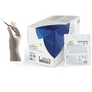 *50-Pairs* Ansell Gammex Non-Latex PF PI Polyisopre Size-7 Glove Box 20685770 - Picture 1 of 2