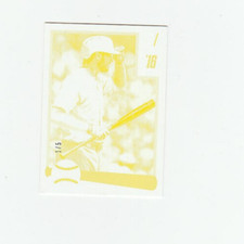 2016 Panini Donruss 1982 Design Test Proof Yellow  SP  1/5 ! Kris Bryant #D82-15