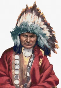 Native American Indian Chief Red Owl Cross Stitch Chart Inc Pattern Keeper File - Picture 1 of 6