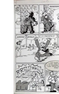 TAVOLA ORIGINALE fumetto RISATISSIME edifumetto ediperiodici elvifrance - Picture 1 of 2