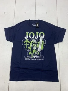 Spencer’s Jojos Bizarre Adventure Dark Blue Graphic Short Sleeve Shirt Size L - Picture 1 of 6