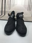 Indigo Rd Womens Black Suede Sling Back Shoes Size 8.5 M SKU#6225