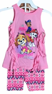 Nickelodeon Paw Patrol Pink Shorts & Top Infant 2 Piece Outfit Size 12 Months - Picture 1 of 4
