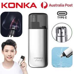 KONKA Nose Hair Trimmer Portable Electric Shaver Remover Clipper Rechargeable AU - Picture 1 of 18