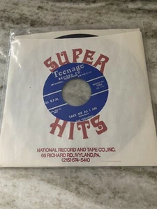 1957 DEMENS - TAKE ME AS I AM - RARE DOO WOP- 45 RPM ON TEENAGE LABEL MINT - Picture 1 of 5