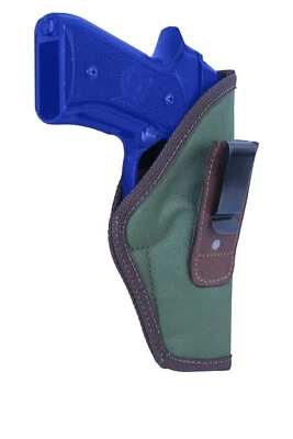 New Barsony Woodland Green Tuckable IWB Holster for Full Size 9mm 40 45 Pistols - Image 1 of 4