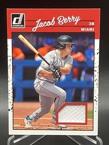 2023 Panini Donruss 1990 Retro Memorabilia Red Jacob Berry Jersey Relic - Picture 1 of 1