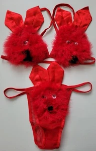 Womens Sexy Lingerie Lace Bra Ladies Thong Underwear Set Nightwear bunny rabit - Picture 1 of 5