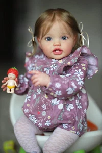 Reborn Baby Dolls 24" Soft Cloth Body Realistic Toddler Lifelike Newborn Toy - Picture 1 of 4