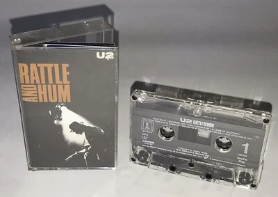U2 - Rattle And Hum LIVE Cassette Tape Island Records 1988 7 91003-4 Bono / Edge - Image 1 of 4