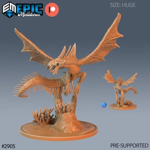 6K Resin 32mm Epic Miniatures Ocean Drake (Huge) for D&D, Role-Play - Picture 1 of 1