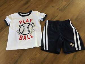 NWT~Boys size 3T Summer Outfit~Baseball~Sports~Jumping Beans,Children's Place