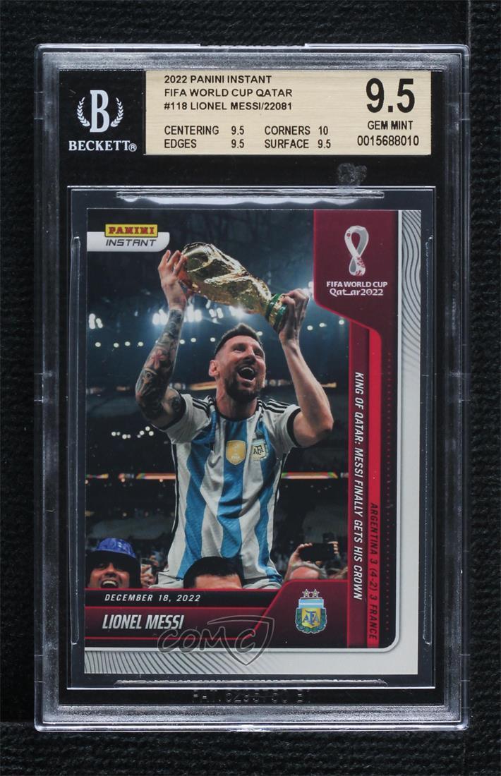 2022 Panini Instant FIFA World Cup Qatar Lionel Messi #118 for 