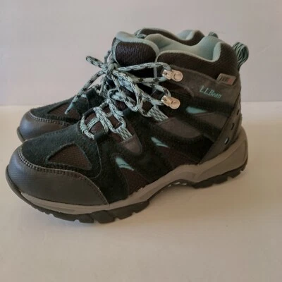 LL BEAN Niños Jóvenes Talla 6 Trail Model Senderista TEK 2.5 Botas Impermeables Negras/Azules Foto 1 de 4